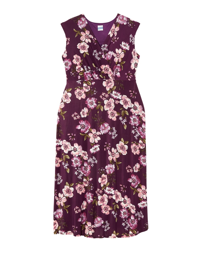Front of plus size Springfield Sleeveless Surplice Maxi Dress by Meri Skye | Dia&Co | dia_product_style_image_id:128669